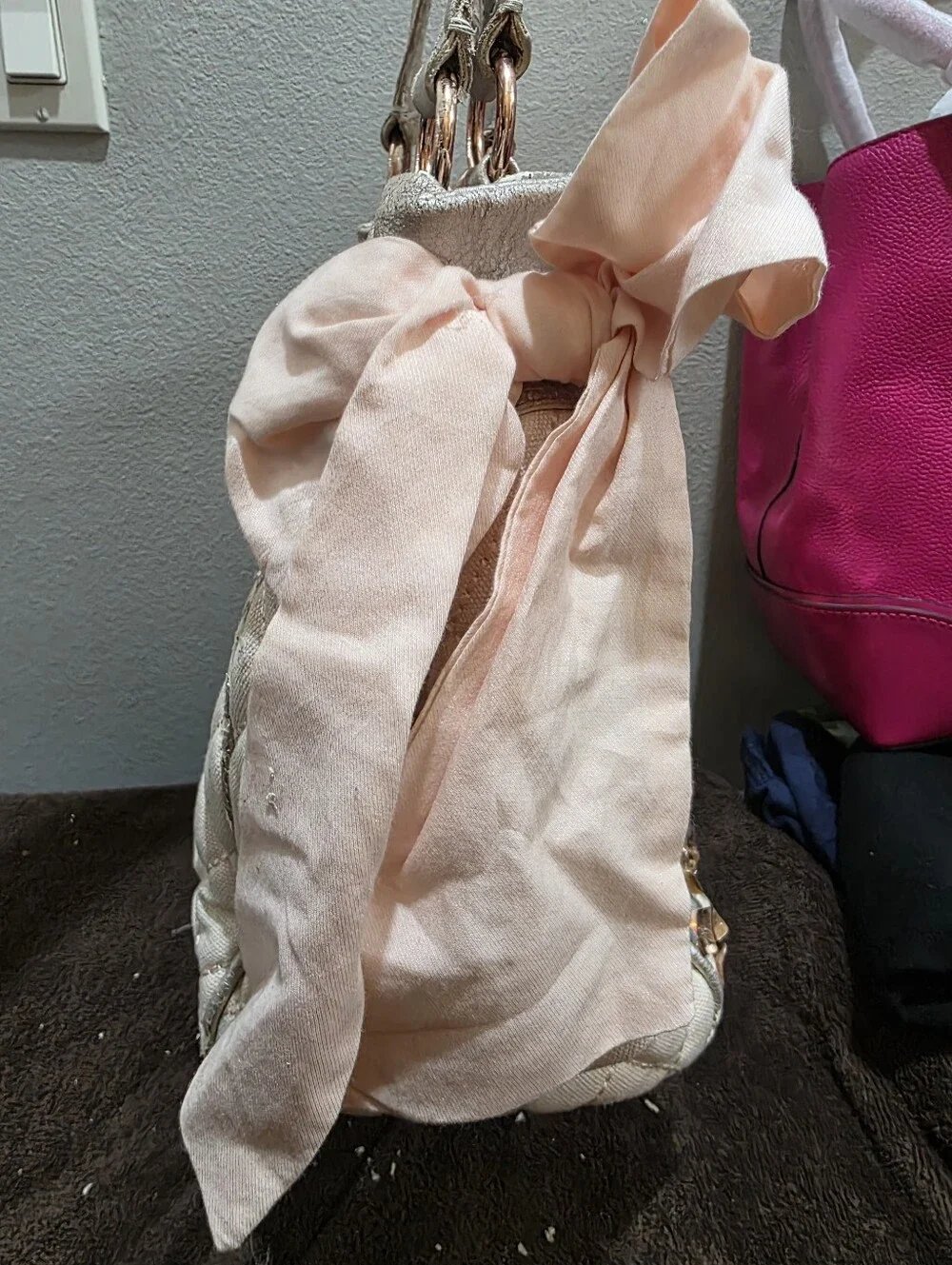Vintage Juicy Couture Pink Sequin Tote Bag